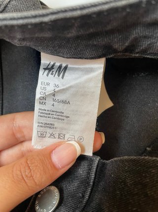 Pantalones cortos negros vaqueros