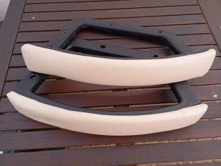 Reposabrazos IKEA Beige Piel Sintética