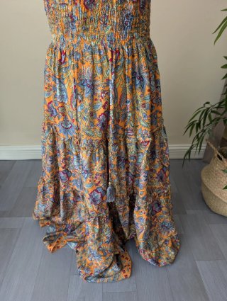 Vestido largo estampado talla M