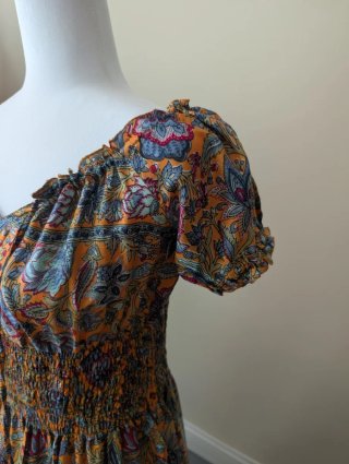 Vestido largo estampado talla M