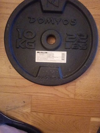Disco de pesas Domyos 10 kg