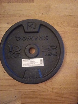 Disco de pesas Domyos 10 kg