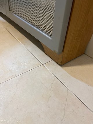 Mueble cubre radiador con tapa madera/puertas gris