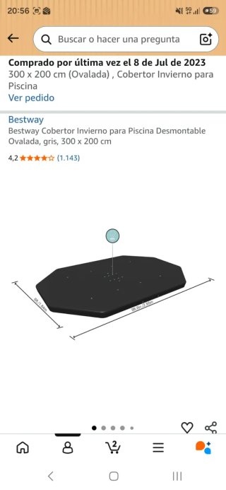 Piscina Bestway Power Steel Ovalada 3.05m
