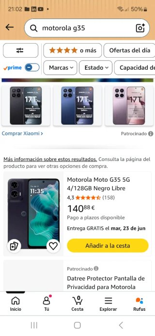 Motorola G35 Verde 5G Nuovo di zecca