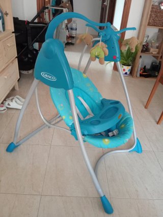 Columpio Bebé Graco Lovin'Hug Azul