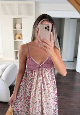 Abito midi stampato floreale Zara