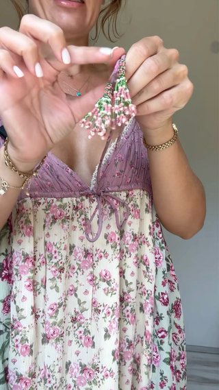 Abito midi stampato floreale Zara