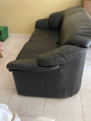 2 Sofás de Piel Negros