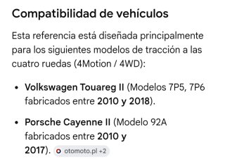 Pareja Palieres Porsche Cayenne 3.0d