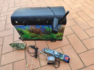 Acuario completo con accesorios