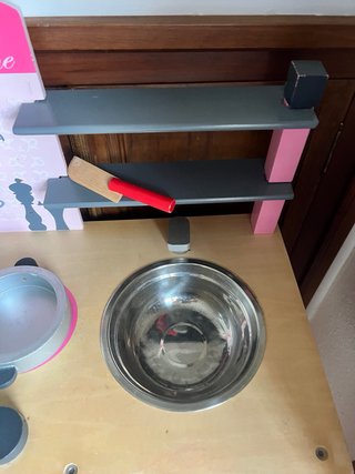 Cocinita de juguete Janod rosa