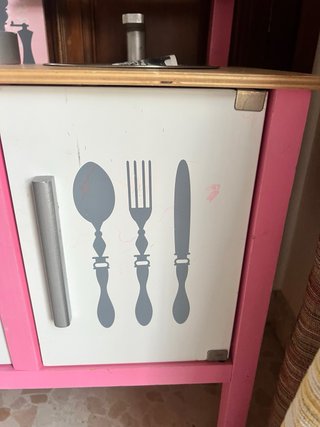 Cocinita de juguete Janod rosa