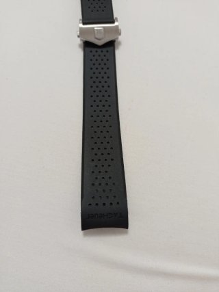 Cinturino Tag Heuer nero con fibbia