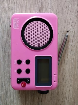Radio FM/AM Portátil DSP Rosa