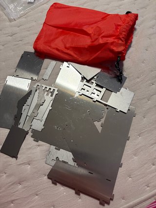 Estufa plegable camping metal