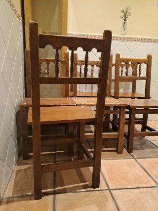Sillas Castellanas Madera. 6 unidades
