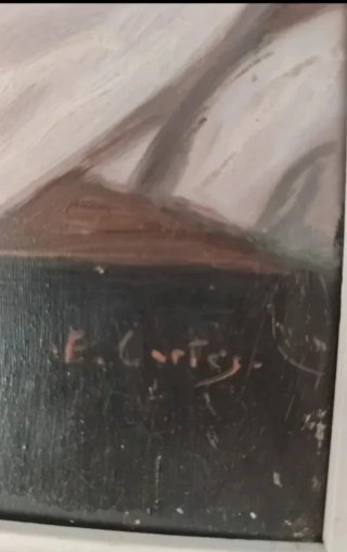 Oleo sobre lienzo de Cortés