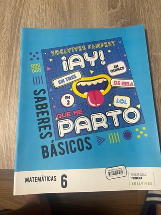 Matemáticas 6, Tercer Ciclo Primaria, Edelvives...