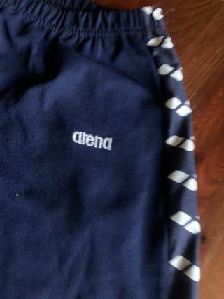 Leggings sportivi blu con staffe vintage da donna