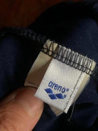 Leggings sportivi blu con staffe vintage da donna