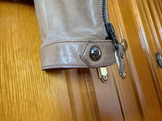Cazadora Piel Mujer Massimo Dutti Marrón
