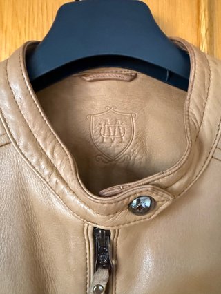Cazadora Piel Mujer Massimo Dutti Marrón