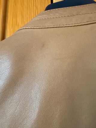 Cazadora Piel Mujer Massimo Dutti Marrón