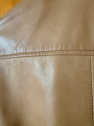 Cazadora Piel Mujer Massimo Dutti Marrón
