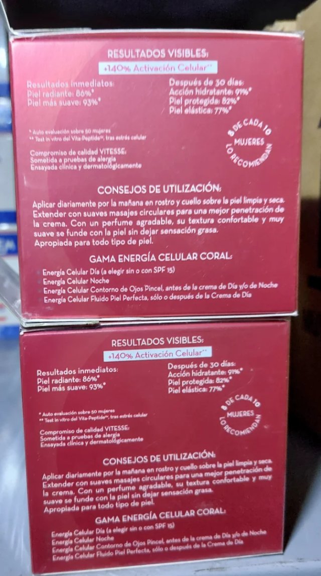Crema de día Vitesse Excellent Coral NUEVA