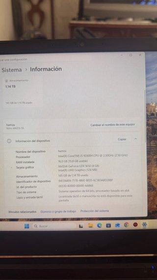 Portátil Gaming Acer Nitro 5