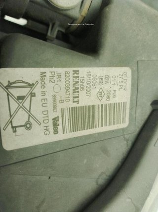 Renault 23110908 7701064405 8200394710 faro espace