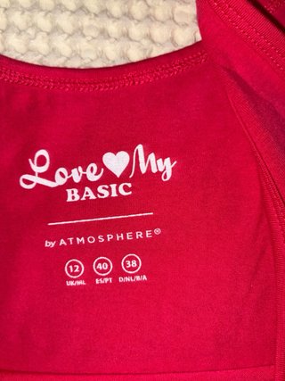 Camiseta sin mangas roja talla L