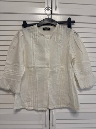 Blusa Easy blue Blanca Talla S