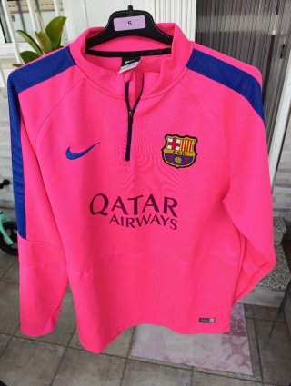 Sudadera NUEVA, Nike, FC Barcelona, Talla L. Rosa