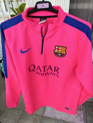Sudadera NUEVA, Nike, FC Barcelona, Talla L. Rosa