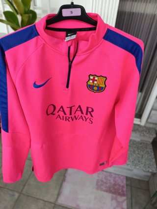 Sudadera NUEVA, Nike, FC Barcelona, Talla L. Rosa