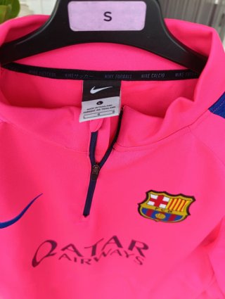 Sudadera NUEVA, Nike, FC Barcelona, Talla L. Rosa