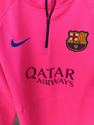 Sudadera NUEVA, Nike, FC Barcelona, Talla L. Rosa