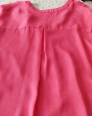 Camisa rosa manga larga