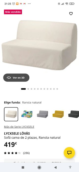 Sofá Cama Blanco