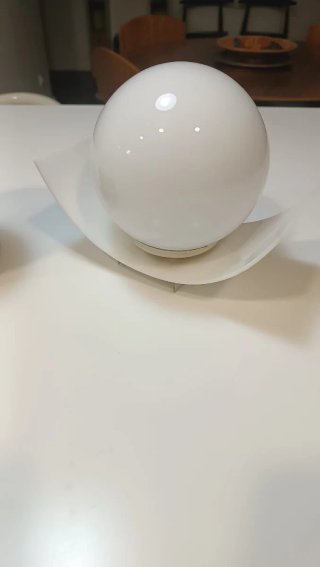 Lámparas esféricas vintage cristal blanco