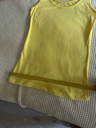 top amarillo  algodón talla 40