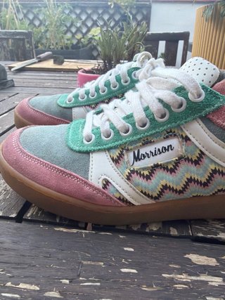 Zapatillas Morrison verdes y rosas