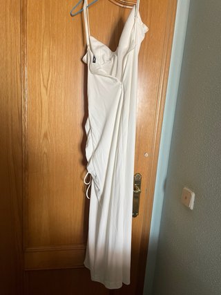 Abito bianco Zara con apertura