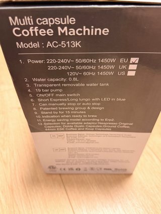 Cafetera KOTLIE AC-513K