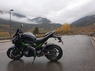 Kawasaki Z900 Negra y Verde