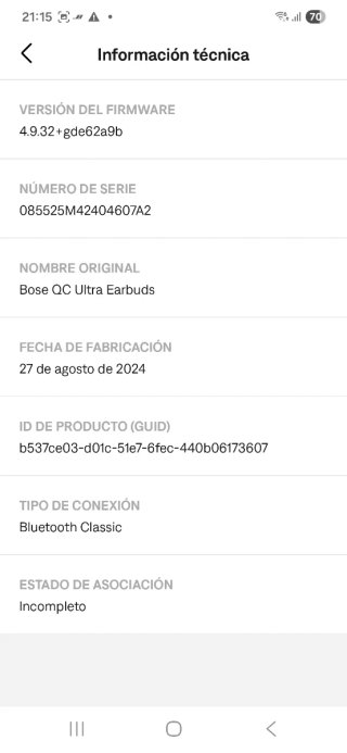 Bose QuietComfort Ultra Auriculares  0028U8
