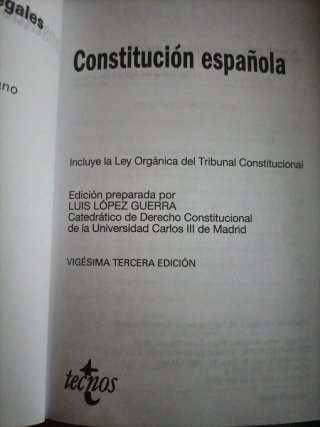 Constitución española (23. Ed)