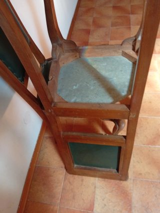 Sedie Anni '50 Legno e Pelle